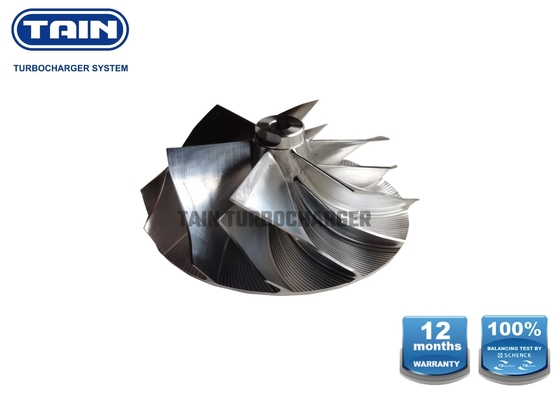 K04 66mm Billet Turbo Compressor Wheel ترقية 11 شفرة لأودي سيات ليون 2.0L